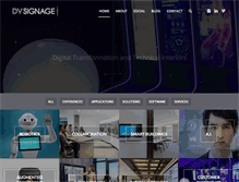 Tablet Screenshot of dvsignage.com